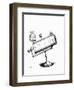 Isaac Newton's Design for a Reflecting Telescope-Science Photo Library-Framed Premium Photographic Print