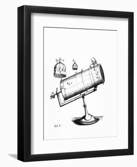 Isaac Newton's Design for a Reflecting Telescope-Science Photo Library-Framed Premium Photographic Print