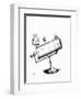 Isaac Newton's Design for a Reflecting Telescope-Science Photo Library-Framed Premium Photographic Print