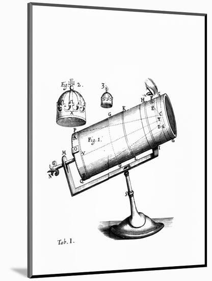 Isaac Newton's Design for a Reflecting Telescope-Science Photo Library-Mounted Premium Photographic Print