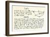 Isaac Newton's Handwritten Solution of the Brachystochrone, or Curve of Quickest Descent-null-Framed Giclee Print