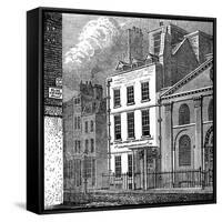 Isaac Newton's House, St Martin's Street, Leicester Square, London, C1850-null-Framed Stretched Canvas