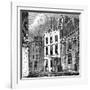 Isaac Newton's House, St Martin's Street, Leicester Square, London, C1850-null-Framed Giclee Print