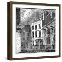 Isaac Newton's House, St Martin's Street, Leicester Square, London, C1850-null-Framed Giclee Print