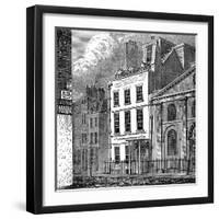 Isaac Newton's House, St Martin's Street, Leicester Square, London, C1850-null-Framed Giclee Print