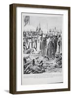 Isaac of Cyprus Pleads Before Richard, 1191, Illustration from The History of the Nation-Richard Caton Woodville-Framed Giclee Print