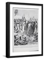 Isaac of Cyprus Pleads Before Richard, 1191, Illustration from The History of the Nation-Richard Caton Woodville-Framed Giclee Print