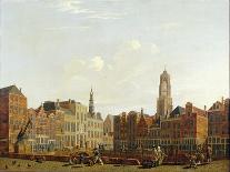 Bookshop and Lottery Agency of Jan De Groot in the Kalverstraat in Amsterdam-Isaac Ouwater-Stretched Canvas