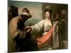 Isaac's Servant Trying the Bracelet on Rebecca's Arm-Benjamin West-Mounted Giclee Print
