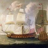 Two Views of East Indiaman of Time of King William Iii, Ca 1685-Isaac Sailmaker-Framed Giclee Print