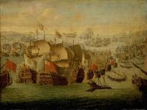 'The Battle of Malaga', c1704-Isaac Sailmaker-Giclee Print