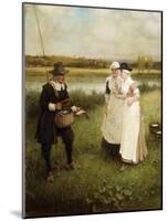 Isaac Walton and the Milkmaids-George Henry Boughton-Mounted Giclee Print