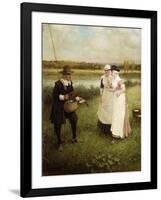 Isaac Walton and the Milkmaids-George Henry Boughton-Framed Giclee Print