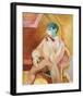 Isaac with Pipe-Sigrid Hjerten-Framed Premium Giclee Print