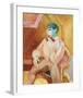 Isaac with Pipe-Sigrid Hjerten-Framed Premium Giclee Print