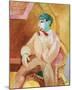 Isaac with Pipe-Sigrid Hjerten-Mounted Premium Giclee Print