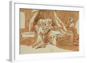 Isaak Blessing Jacob and Esau-Rembrandt van Rijn-Framed Giclee Print