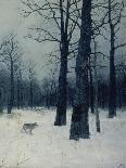 A Wolf in a Forest in Winter, 1885-Isaak Iljitsch Lewitan-Framed Giclee Print