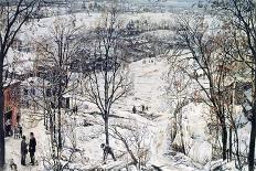 Countryside in Winter, 1920 (Painting)-Isaak Israilevich Brodsky-Giclee Print