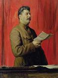 Portrait of Josif Stalin, 1933-Isaak Israilevich Brodsky-Giclee Print