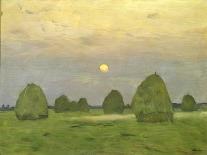 Twilight, the Haystacks, 1899-Isaak Levitan-Laminated Giclee Print