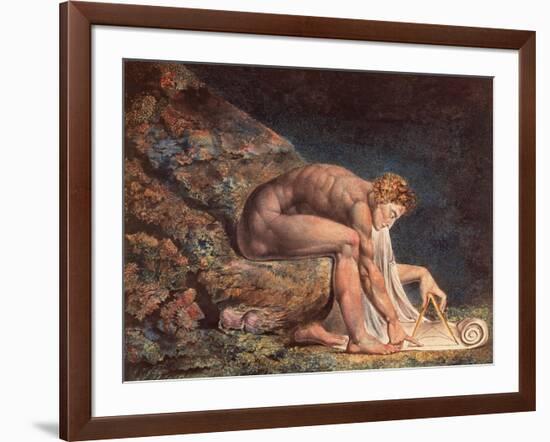 Isaak Newton, 1795-William Blake-Framed Giclee Print