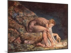 Isaak Newton, 1795-William Blake-Mounted Giclee Print