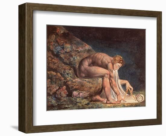 Isaak Newton, 1795-William Blake-Framed Giclee Print