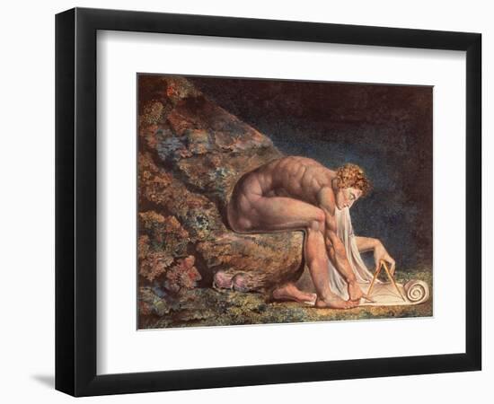 Isaak Newton, 1795-William Blake-Framed Giclee Print