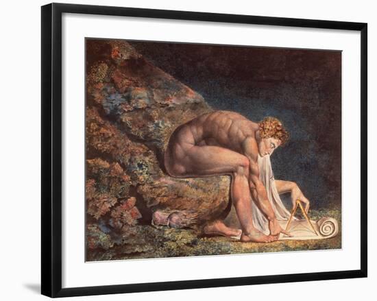 Isaak Newton, 1795-William Blake-Framed Giclee Print