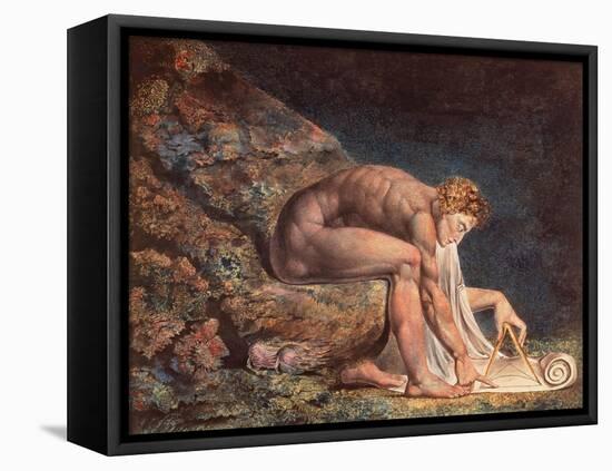 Isaak Newton, 1795-William Blake-Framed Stretched Canvas