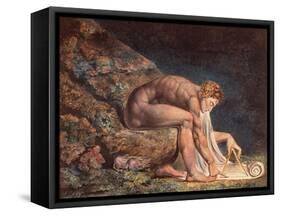 Isaak Newton, 1795-William Blake-Framed Stretched Canvas