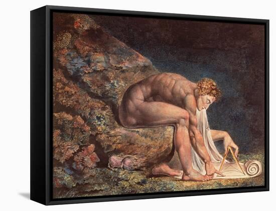 Isaak Newton, 1795-William Blake-Framed Stretched Canvas