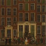 View of the Mint Tower at Amsterdam, 1777-Isaak Ouwater-Stretched Canvas