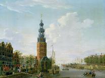 View of the Mint Tower at Amsterdam, 1777-Isaak Ouwater-Stretched Canvas