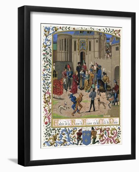 Isabeau de Baviere 1389-null-Framed Art Print