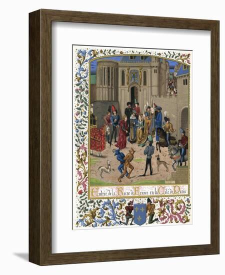 Isabeau de Baviere 1389-null-Framed Art Print