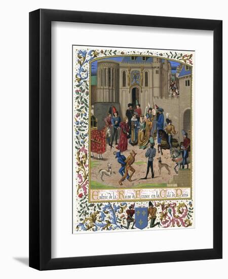 Isabeau de Baviere 1389-null-Framed Art Print