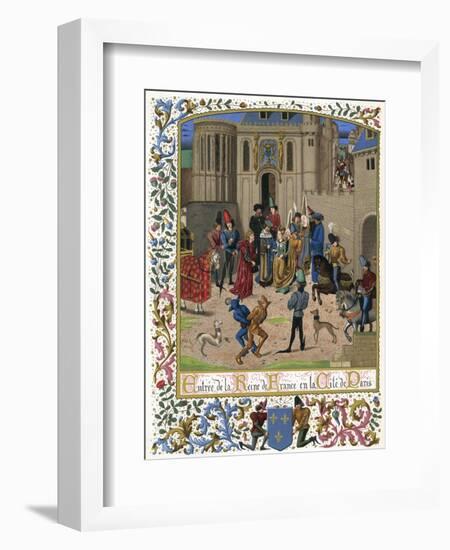 Isabeau de Baviere 1389-null-Framed Art Print