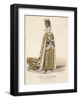 Isabeau de Baviere, Wife of Charles VI-Louis-Marie Lante-Framed Premium Giclee Print