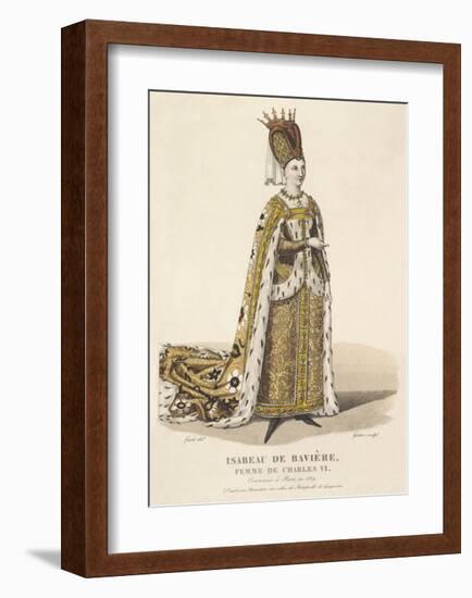 Isabeau de Baviere, Wife of Charles VI-Louis-Marie Lante-Framed Premium Giclee Print