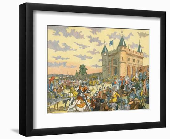 Isabeau de Baviere-Eugene Courboin-Framed Art Print