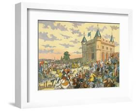 Isabeau de Baviere-Eugene Courboin-Framed Art Print