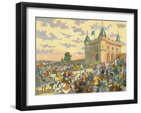 Isabeau de Baviere-Eugene Courboin-Framed Art Print