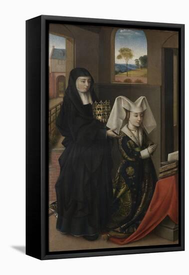 Isabel of Portugal with Saint Elizabeth, 1457-1460-Petrus Christus-Framed Stretched Canvas