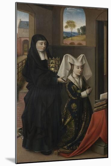Isabel of Portugal with Saint Elizabeth, 1457-1460-Petrus Christus-Mounted Giclee Print