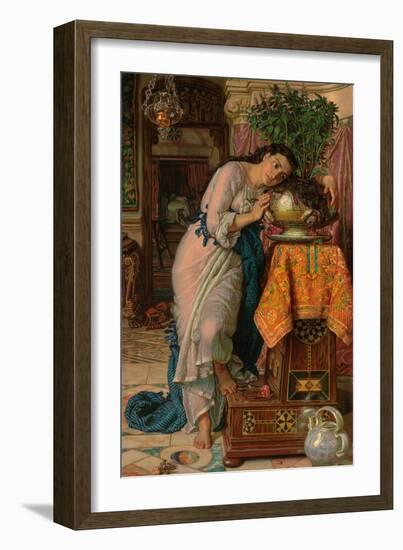 Isabella and the Pot of Basil, 1867-William Holman Hunt-Framed Giclee Print