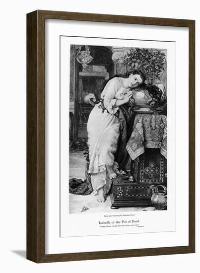 Isabella and the Pot of Basil, C1867-William Holman Hunt-Framed Giclee Print