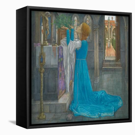 Isabella and the Pot of Basil-Edward Reginald Frampton-Framed Stretched Canvas