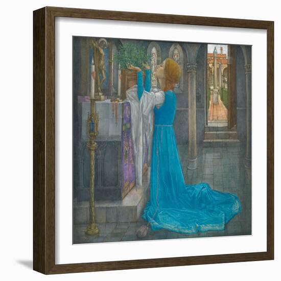 Isabella and the Pot of Basil-Edward Reginald Frampton-Framed Giclee Print